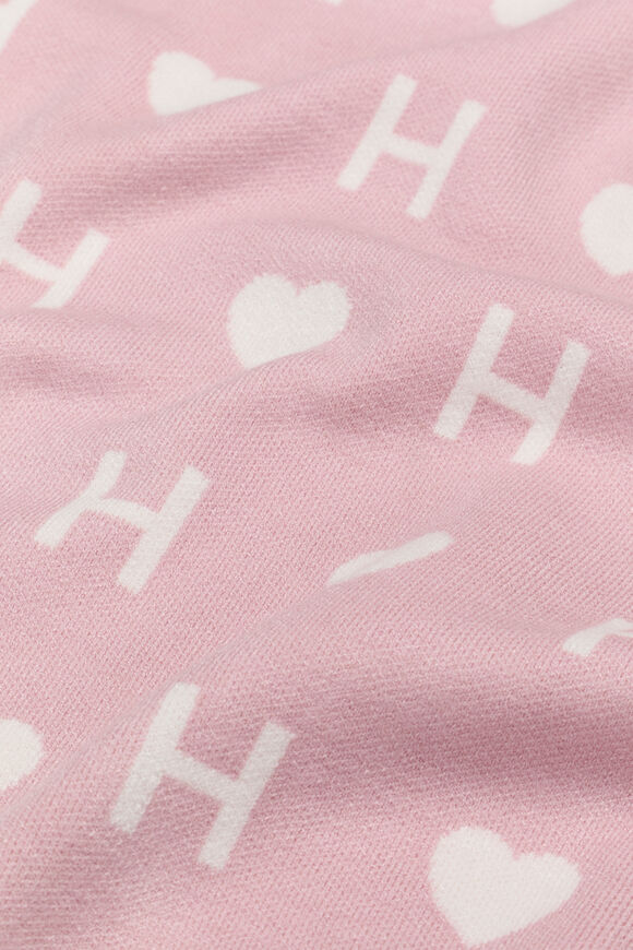 Heart Initial Blanket  H  hi-res