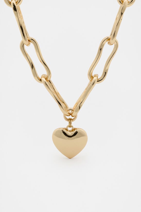Heart Necklace  Gold  hi-res