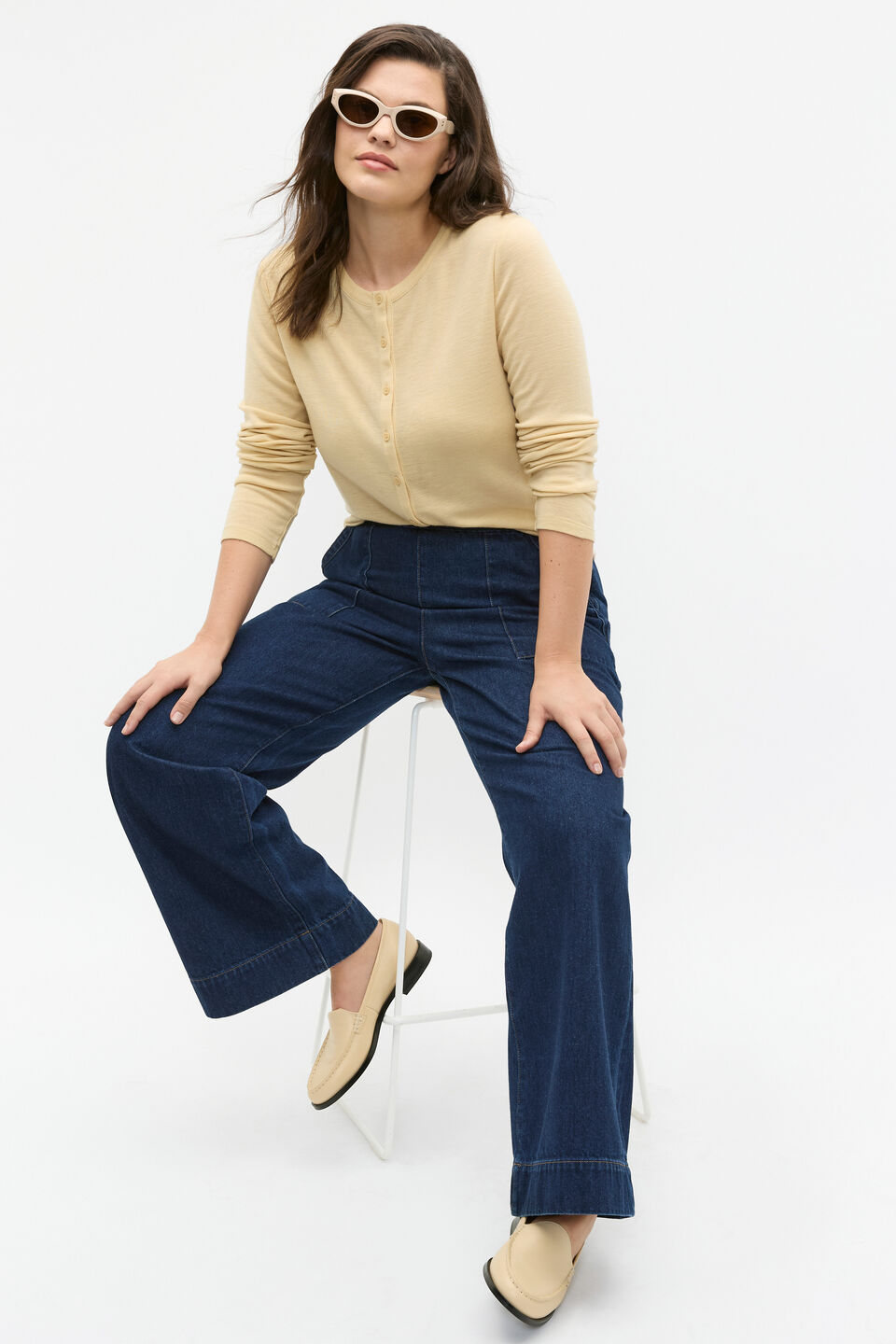 Australian Merino Cardigan  Marzipan