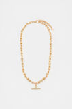T-Bar Chain Necklace  Gold  hi-res