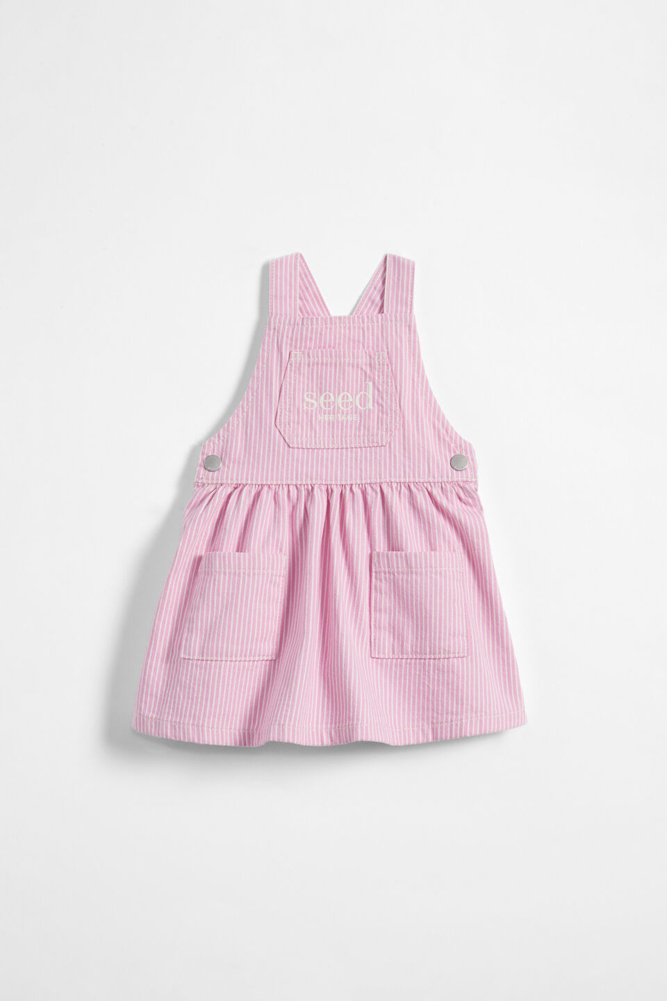 Core Logo Pinafore  Candy Pink