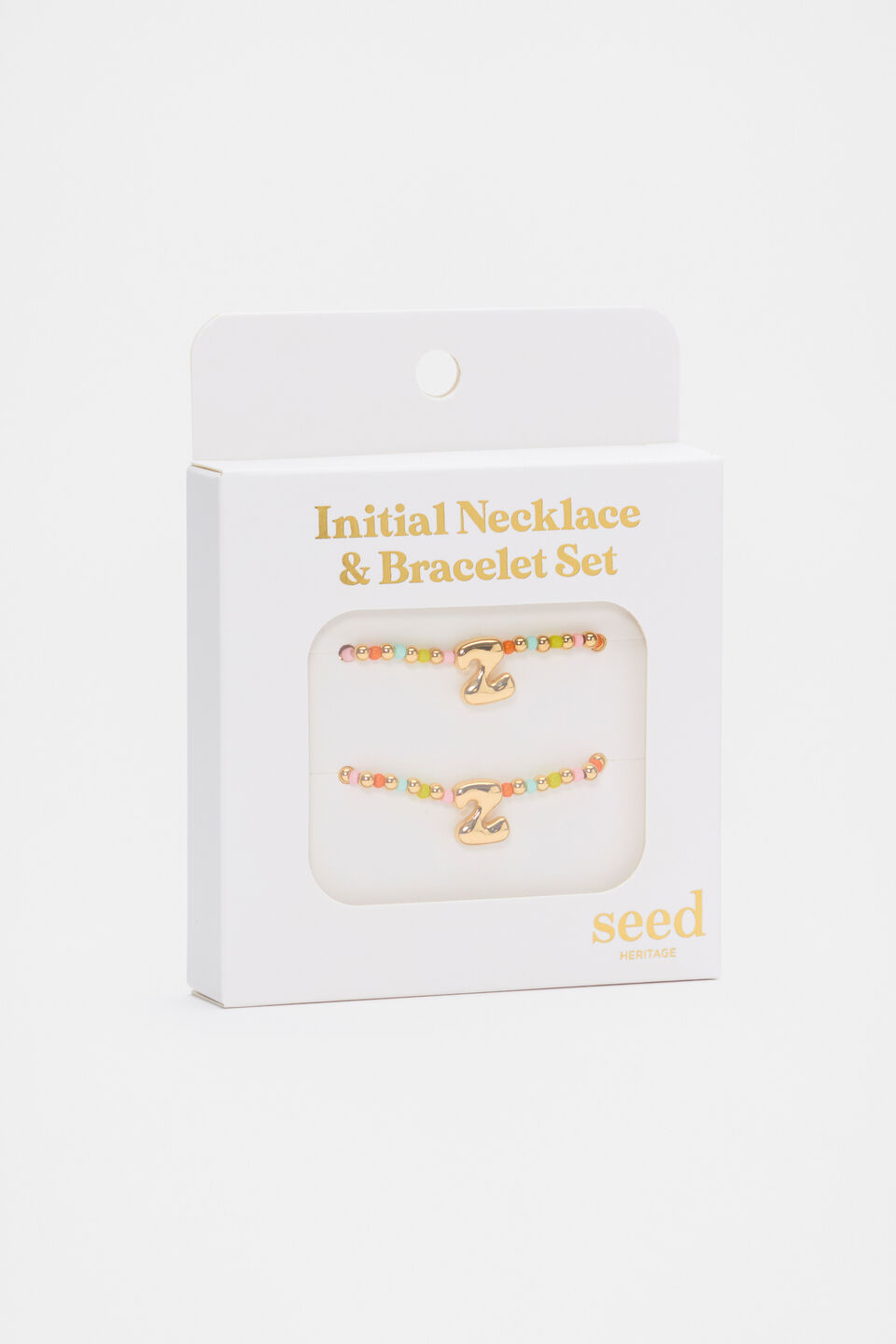 Initial Necklace And Bracelet Set  Z