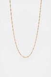 Waterproof Twist Chain Necklace  Gold  hi-res