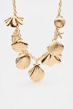 Shell Charms Necklace  Gold  hi-res