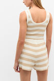 Stripe Crop and Short PJ Set  Ecru  hi-res