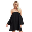 Off Shoulder Frill Dress    hi-res
