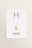 Initial Disc Necklace    hi-res