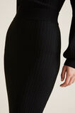 Ribbed Crepe Knit Skirt    hi-res