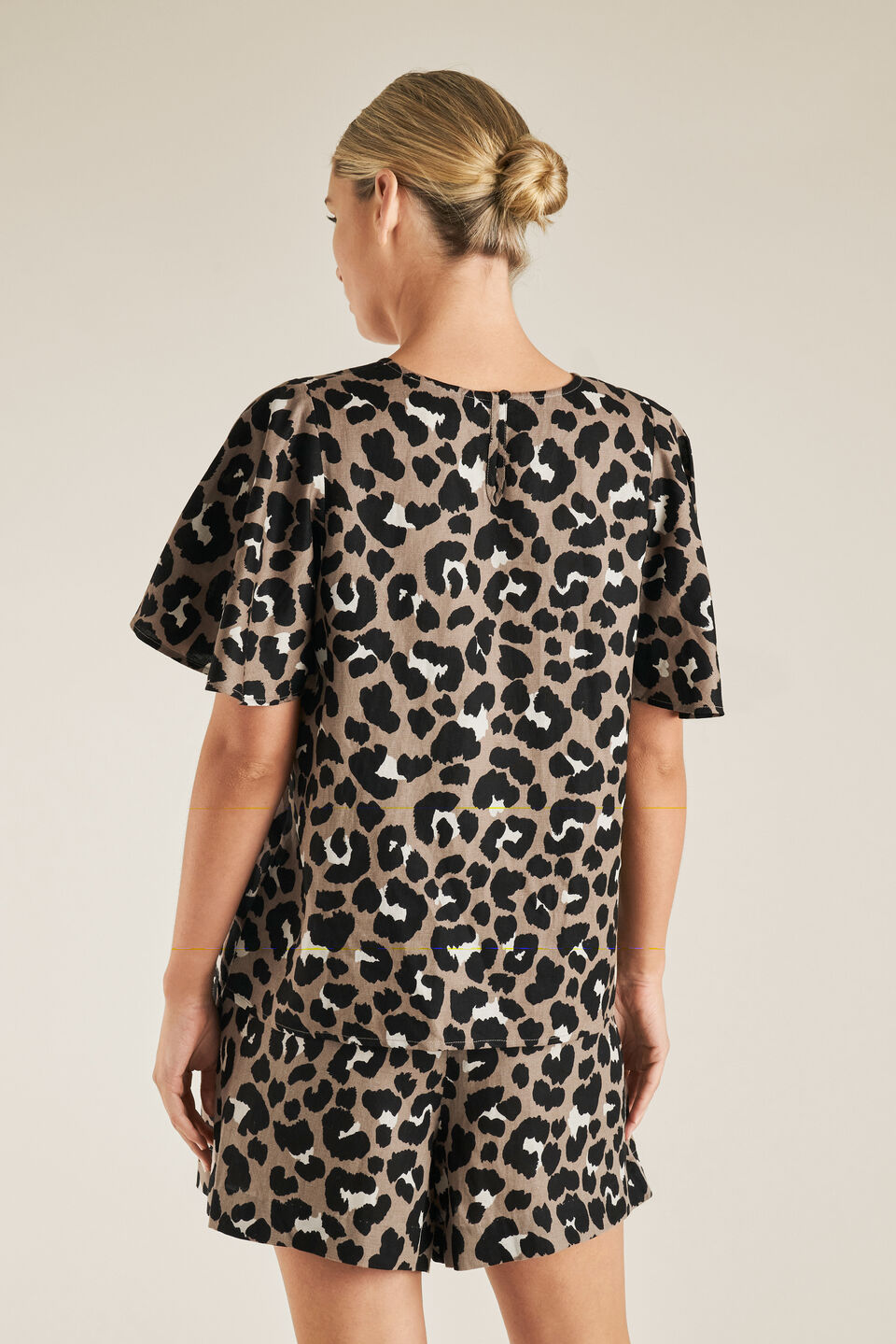 Ocelot Flutter Sleeve Top  