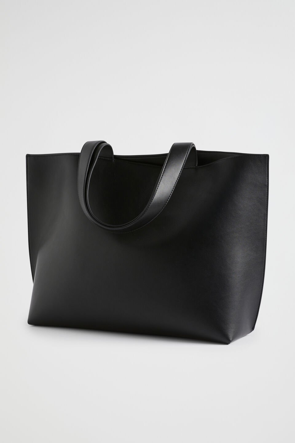 Logo Detail Tote  Black