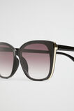 Hannah D Frame Sunglasses  Black  hi-res