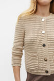Crochet Knit Cardigan  Sandshell Marle  hi-res
