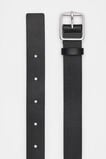 Abby Classic Leather Belt  Black Silver  hi-res
