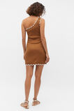 Scallop One Shoulder Mini Dress  Cinnamon Spice  hi-res