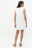 Lace Broderie Shell Mini Dress  Whisper White  hi-res
