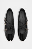 Cameron Triple Strap Ballet Flat  Black Patent  hi-res