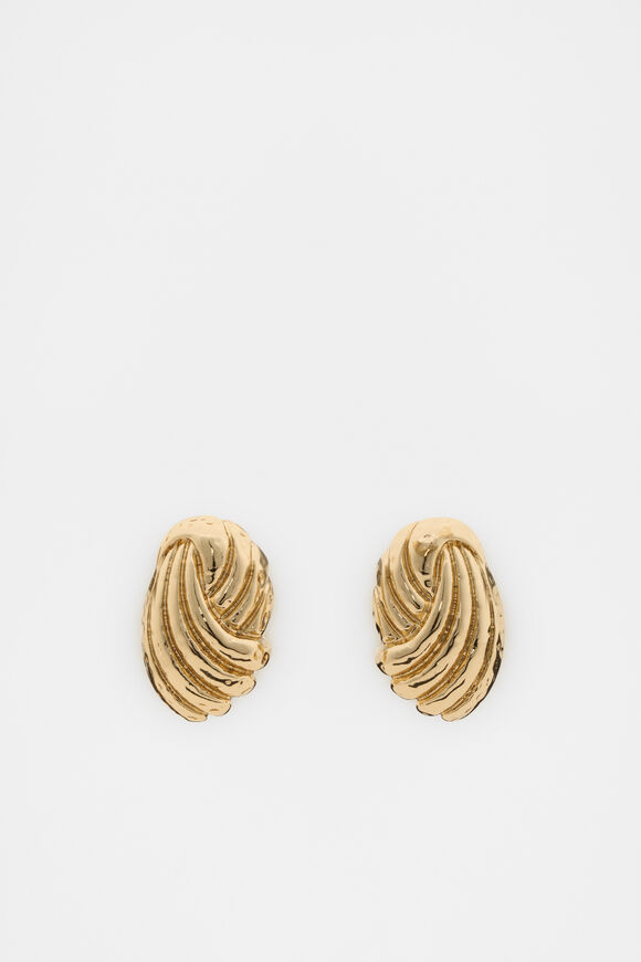 Vintage Knot Earring  Gold  hi-res