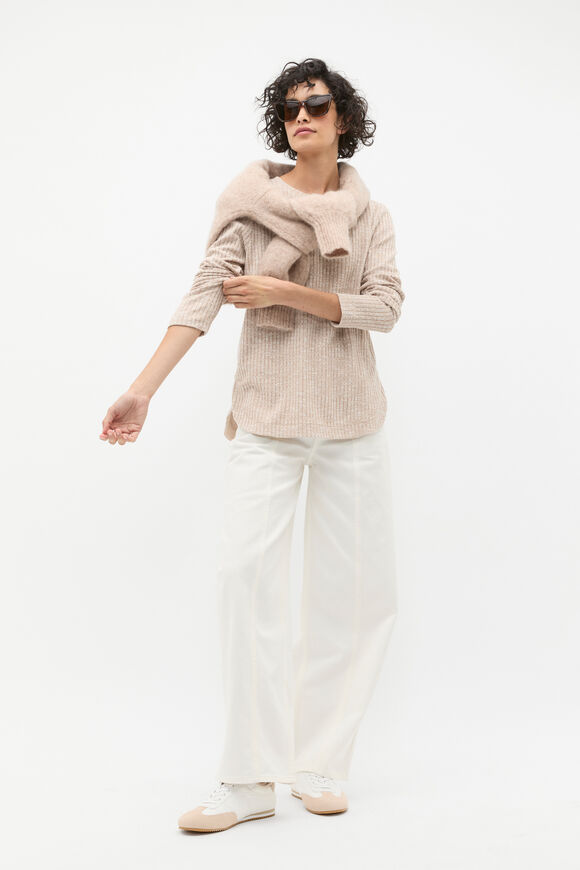 Textured Long Sleeve Top  Cookie Twist  hi-res