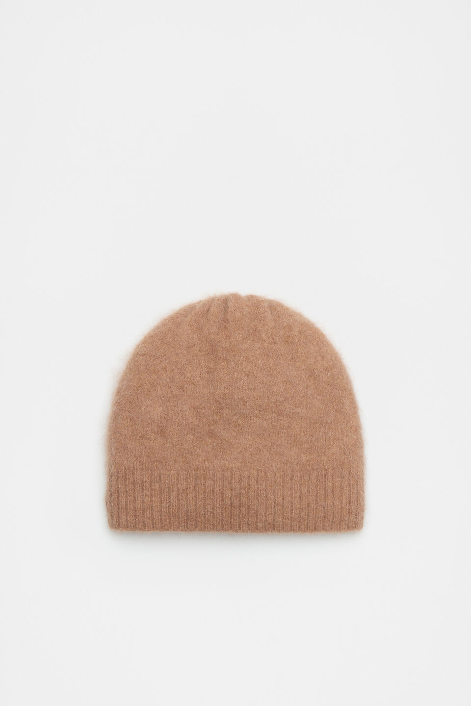 Fluffy Textured Beanie  Amaretto