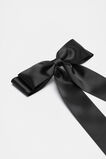 Fabric Bow Clip  Black  hi-res
