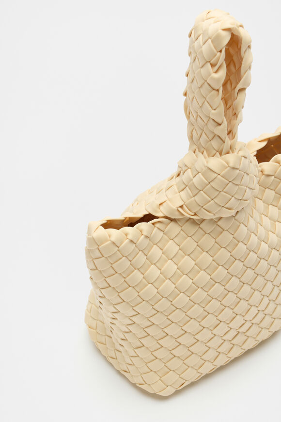 Woven Textured Mini Tote  Marzipan  hi-res