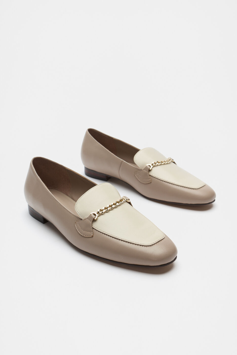 Portia Two Tone Loafer  Cookie Oat