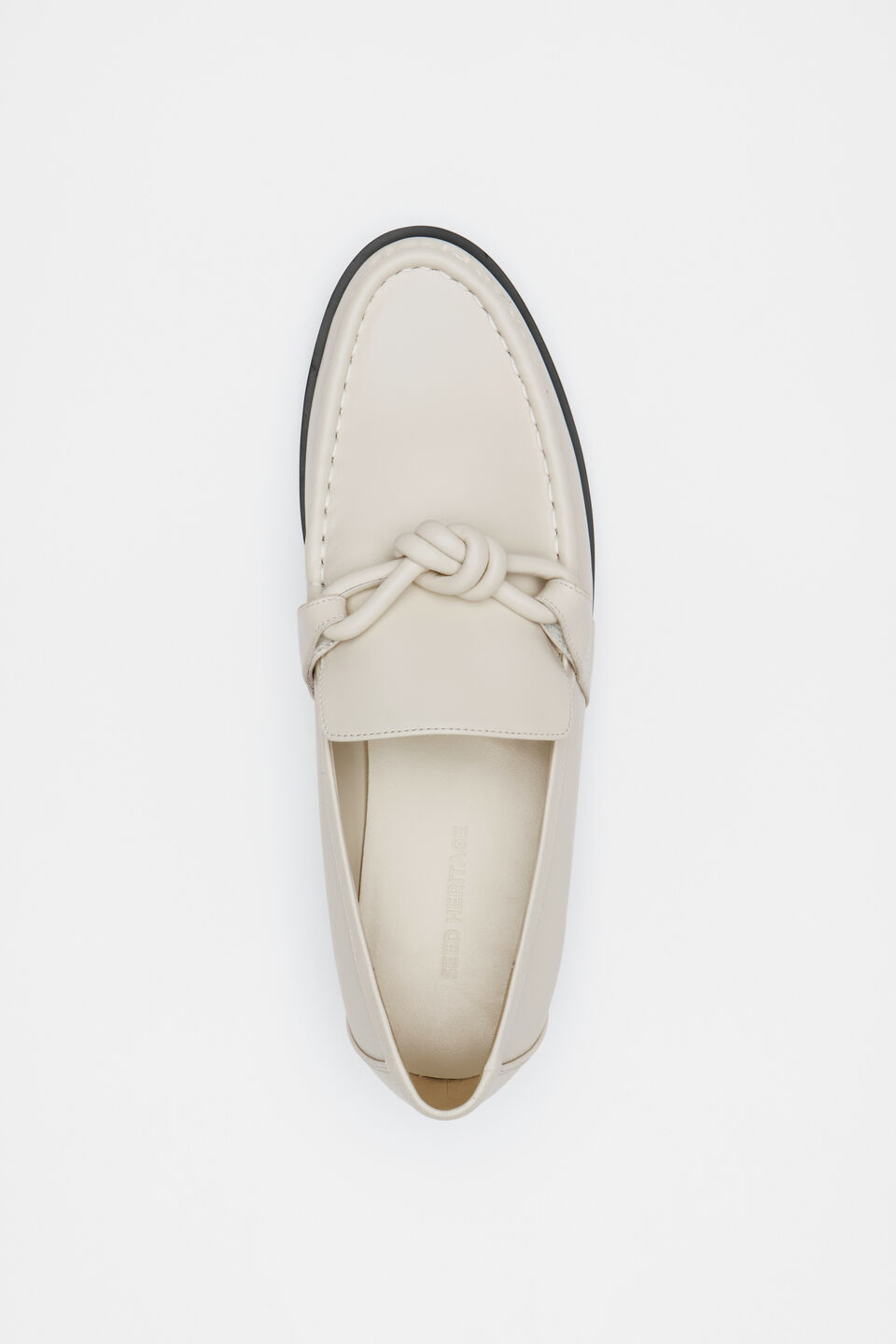 Dakota Knot Detail Loafer  Cream