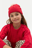 Cable Knit Beanie  Chilli Red  hi-res