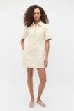 Denim Zip Mini Shirt Dress  Tofu  hi-res