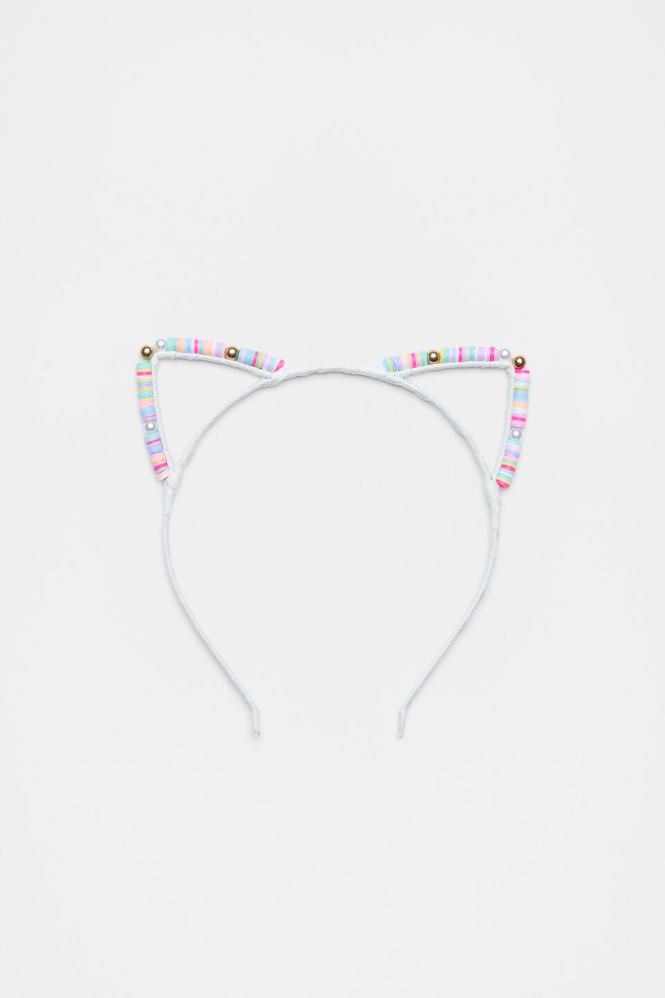 Coloured Bead Ears Headband  Multi