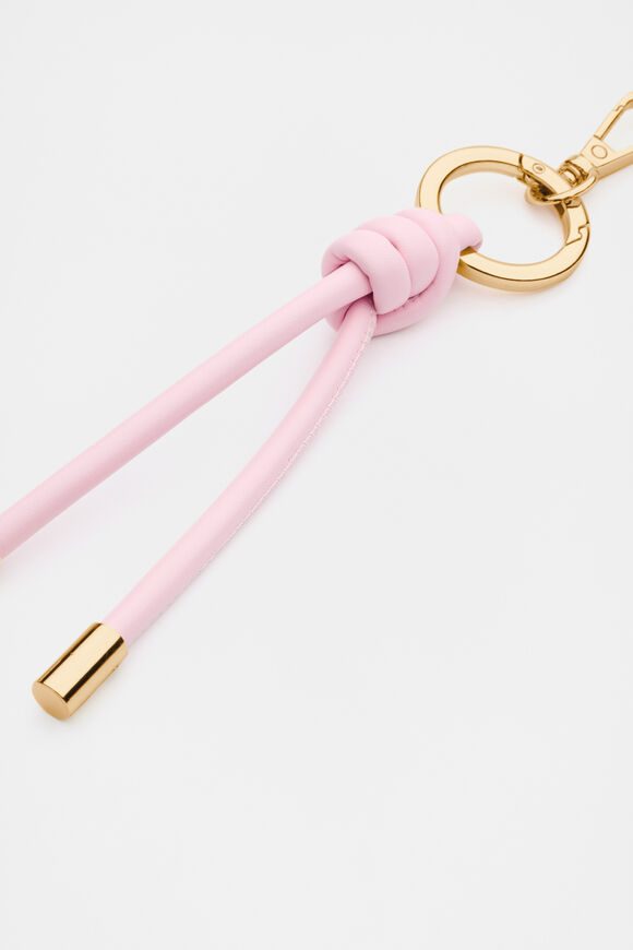 Knot Detail Keyring  Fairy Floss  hi-res