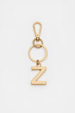Gold Initials Keyring  Z  hi-res