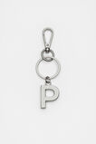 Silver Initials Keyring  P  hi-res