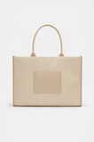 Structured Woven Tote  Iced Latte  hi-res