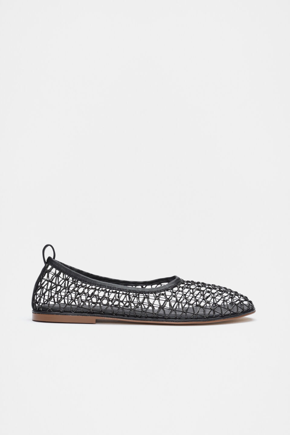 Parker Open Weave Ballet Flat  Black