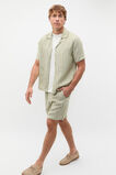 Linen Stripe Drawcord Short  Green Apple  hi-res