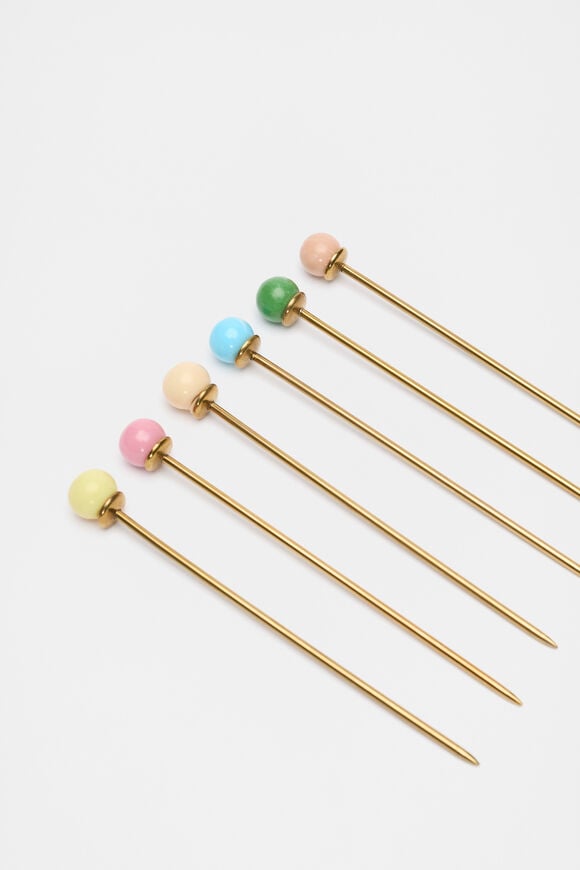 Vita Cocktail Pick Set of 6  Multi  hi-res