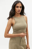 Cropped Rib Tank  Rosemary  hi-res