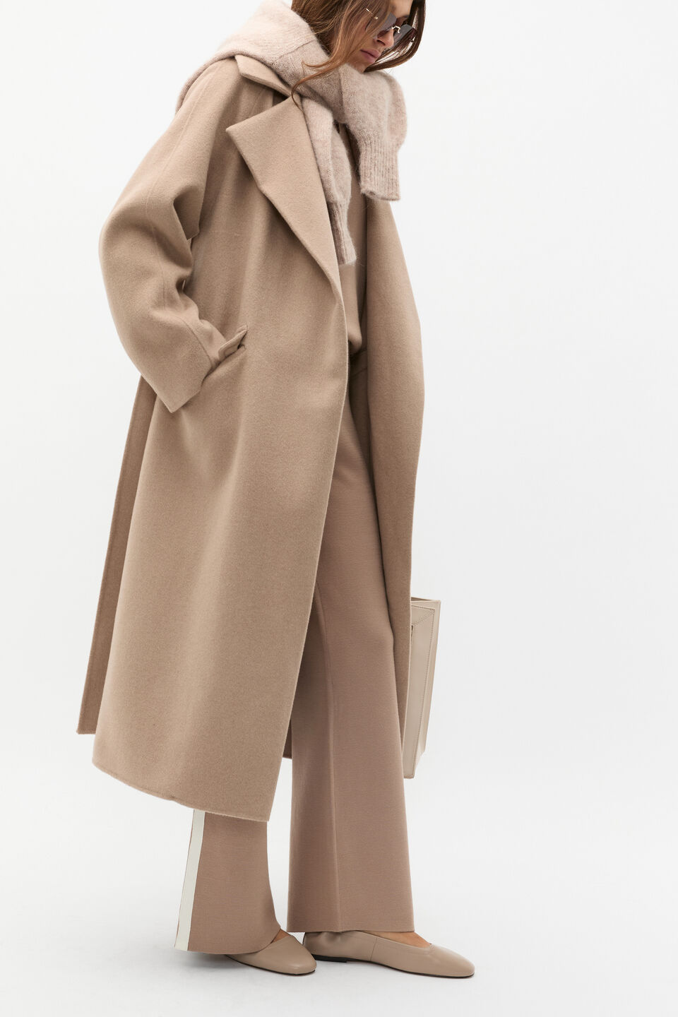 Double Knit Contrast Pant  Cookie