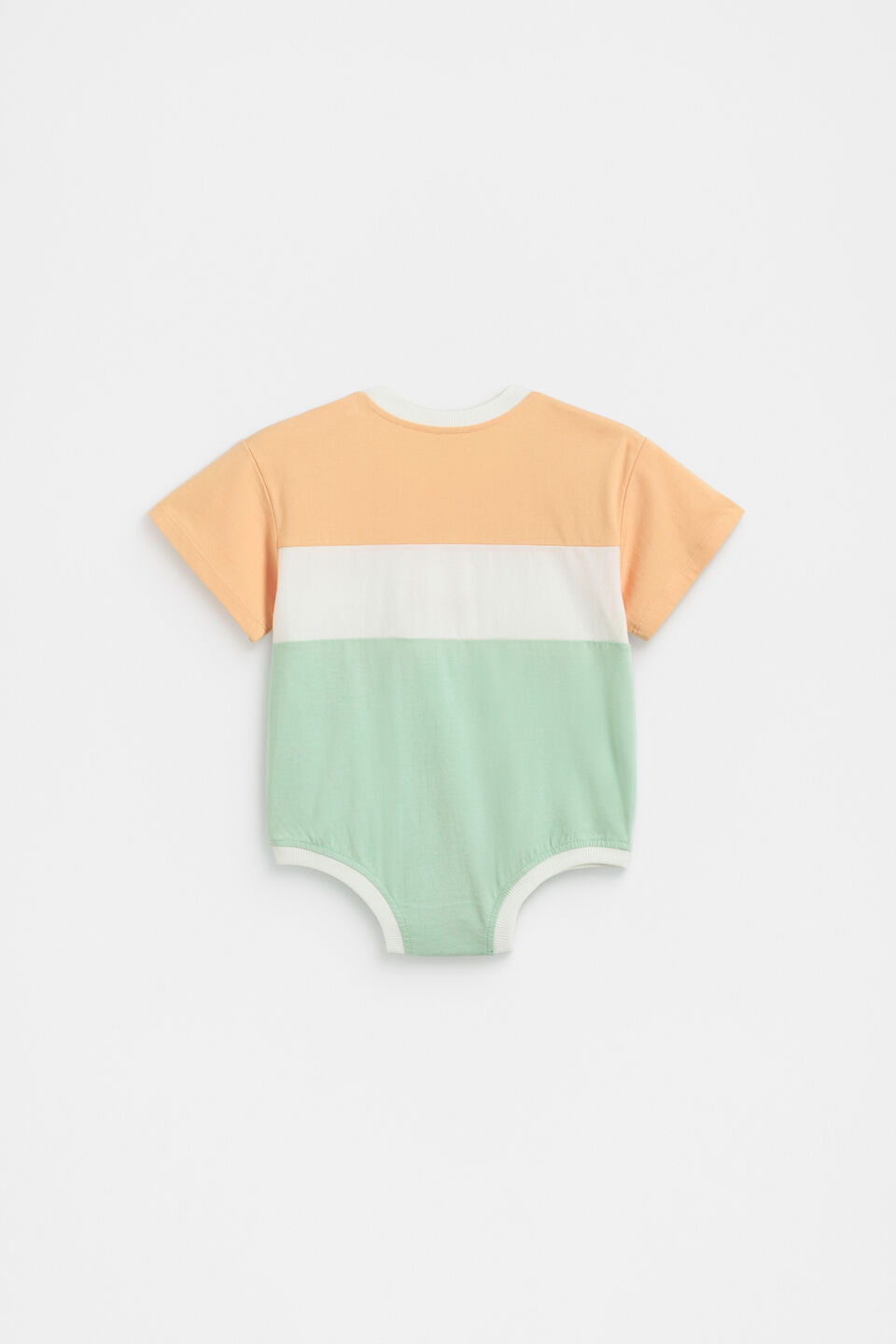 Spliced Logo Oversized Bodysuit  Mint