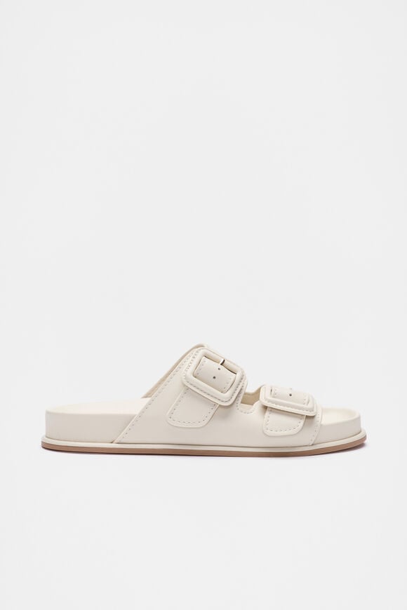 Dulci Covered Buckle Slide  Tofu  hi-res