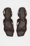 Deven Curved Strap Sandal  Chocolate Suede  hi-res