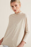 Mock Neck Slub Top    hi-res