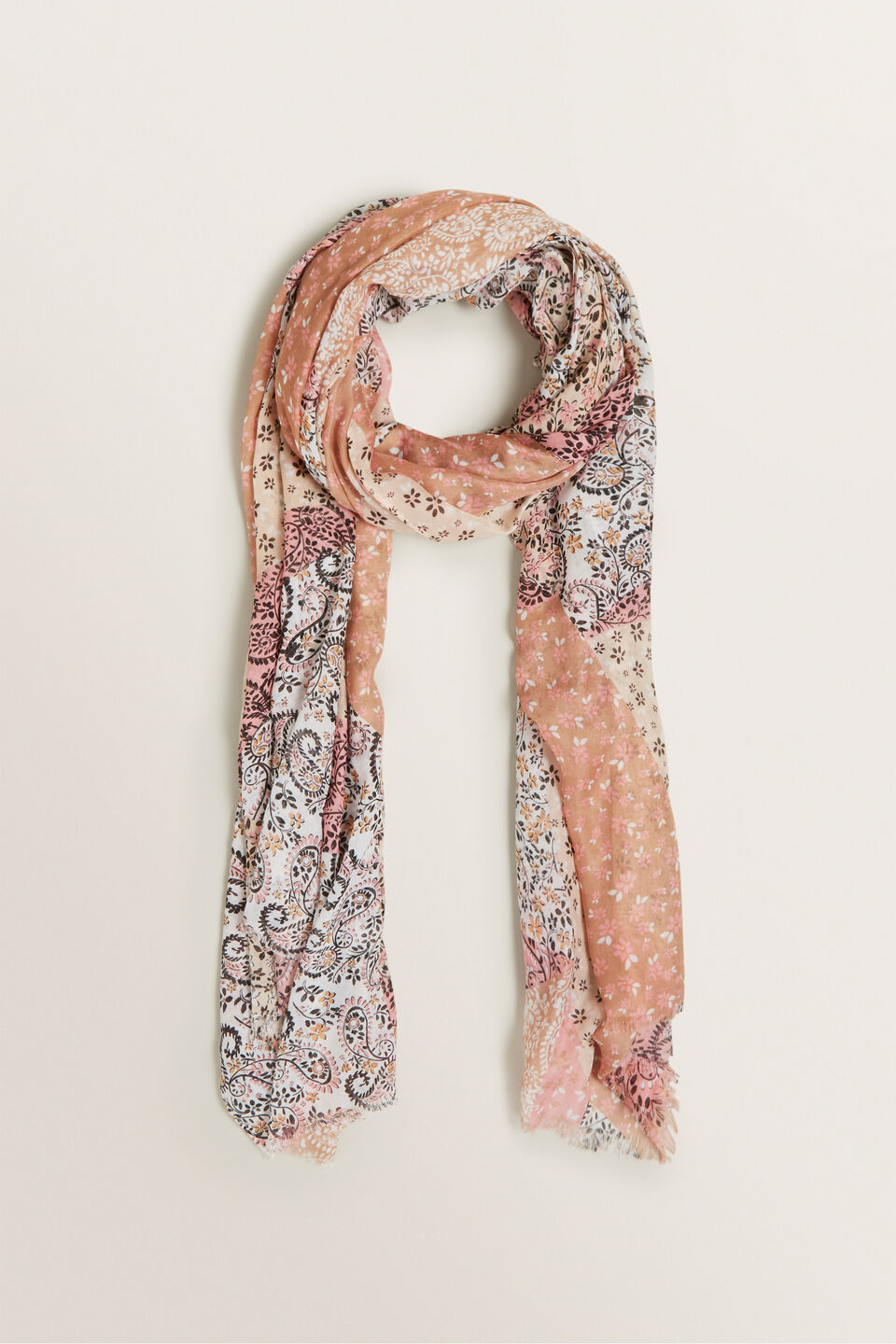 Spliced Paisley Scarf  