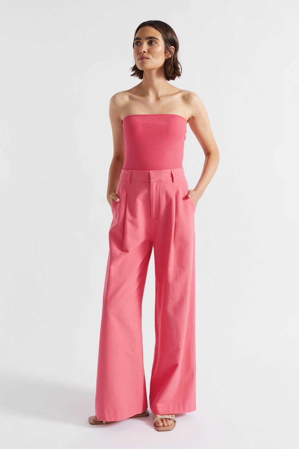 Rib Strapless Bodice  Wild Berry