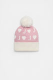 Heart Initial Beanie  J  hi-res