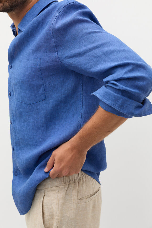 Linen Everyday Shirt  Cobalt  hi-res
