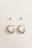 Gold Hoop Stud Pack  9  hi-res