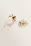 Gold Hoop Stud Pack  9  hi-res