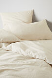 Alba Queen Duvet Cover  Flax Cross Dye  hi-res